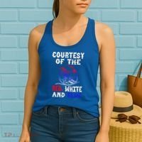 Courtesy Red White And Blue Women's Tank Top thumb 2