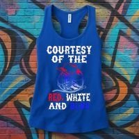 Courtesy Red White And Blue Women's Tank Top thumb 3