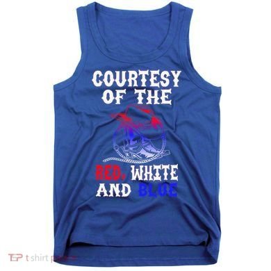 Courtesy Red White And Blue Tank Top