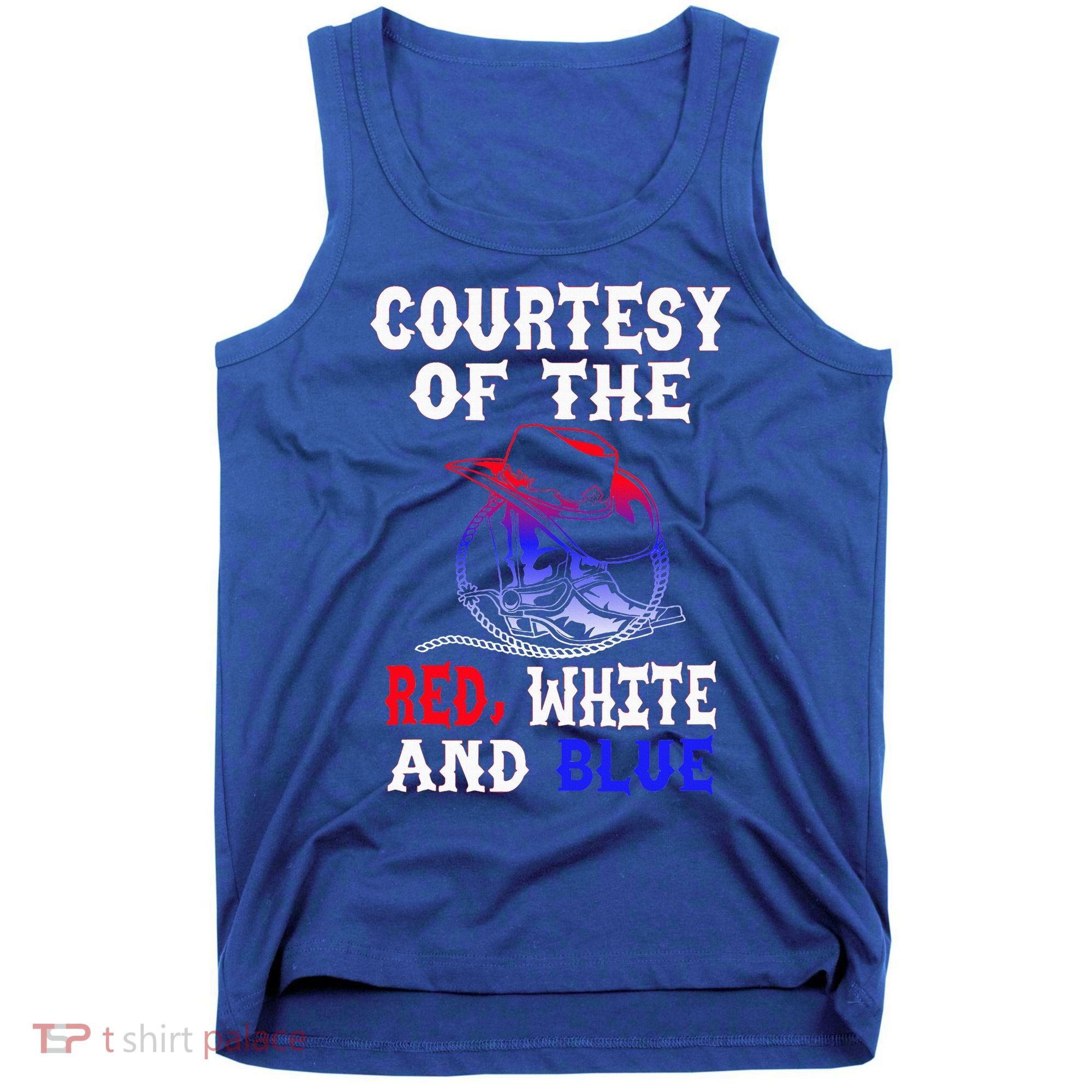 Courtesy Red White And Blue Tank Top