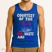 Courtesy Red White And Blue Tank Top thumb 3