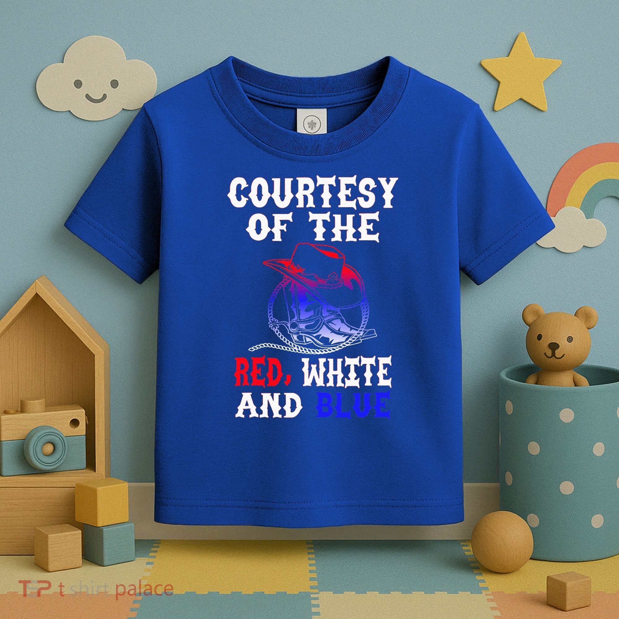 Courtesy Red White And Blue Toddler T-Shirt