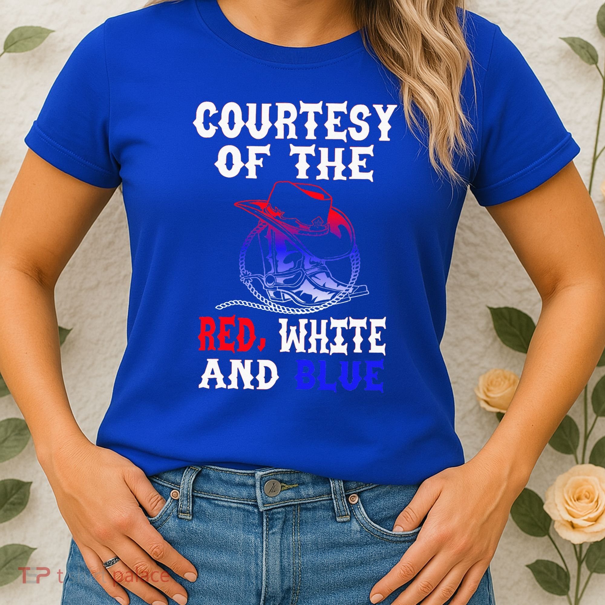 Courtesy Red White And Blue Women's T-Shirt