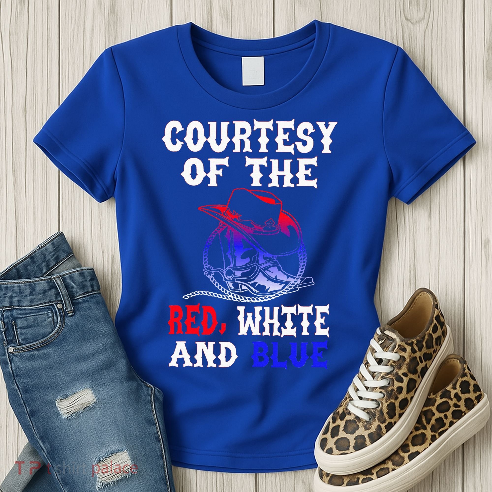 Courtesy Red White And Blue Women's T-Shirt