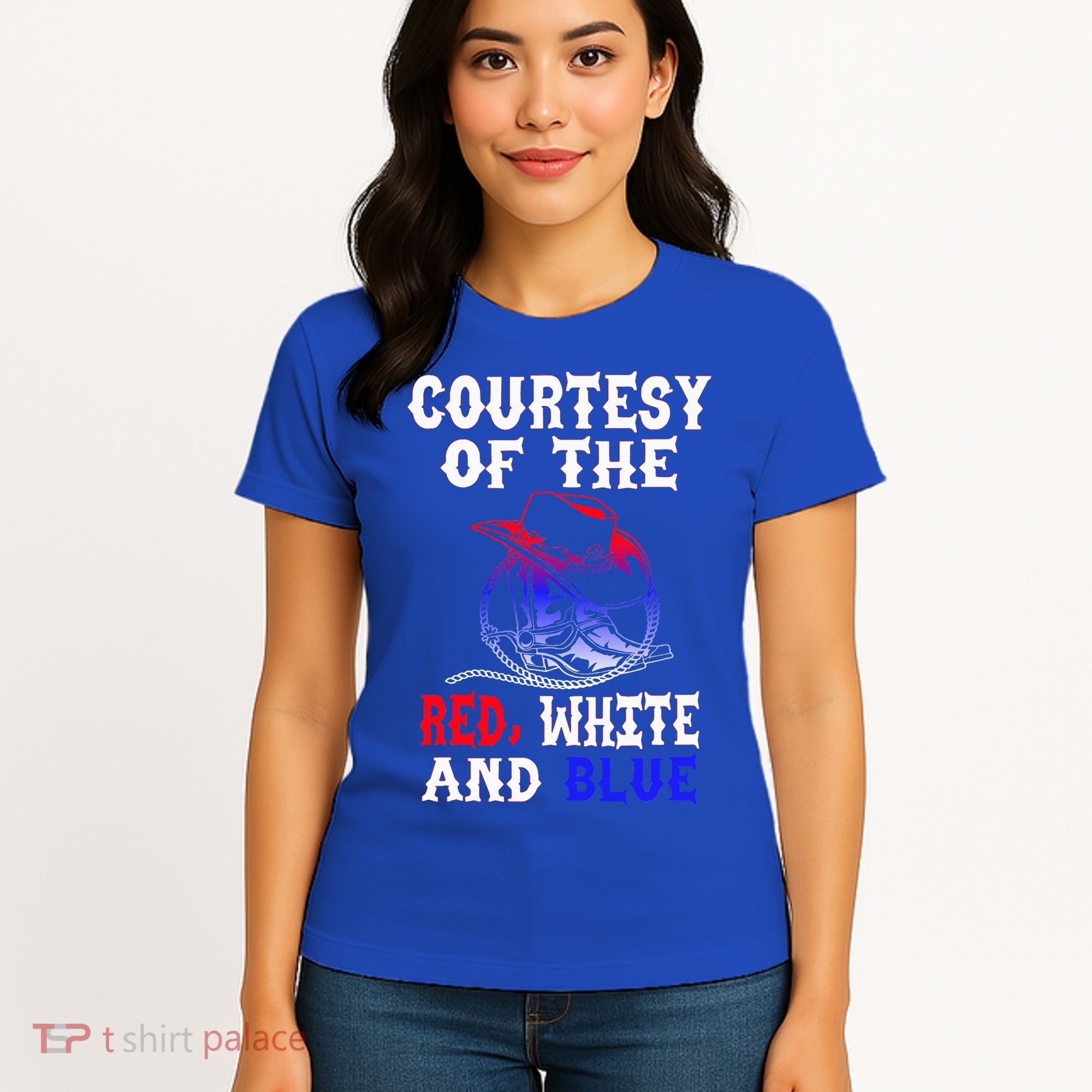 Courtesy Red White And Blue Women's T-Shirt