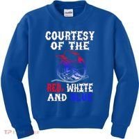 Courtesy Red White And Blue Kids Sweatshirt thumb 0