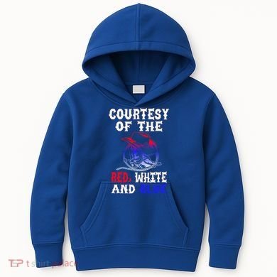 Courtesy Red White And Blue Kids Hoodie