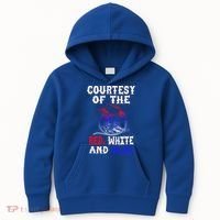 Courtesy Red White And Blue Kids Hoodie thumb 0