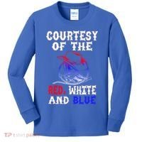 Courtesy Red White And Blue Kids Long Sleeve Shirt thumb 0