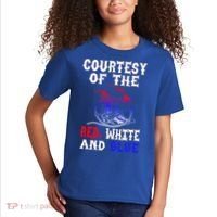 Courtesy Red White And Blue Kids T-Shirt thumb 2