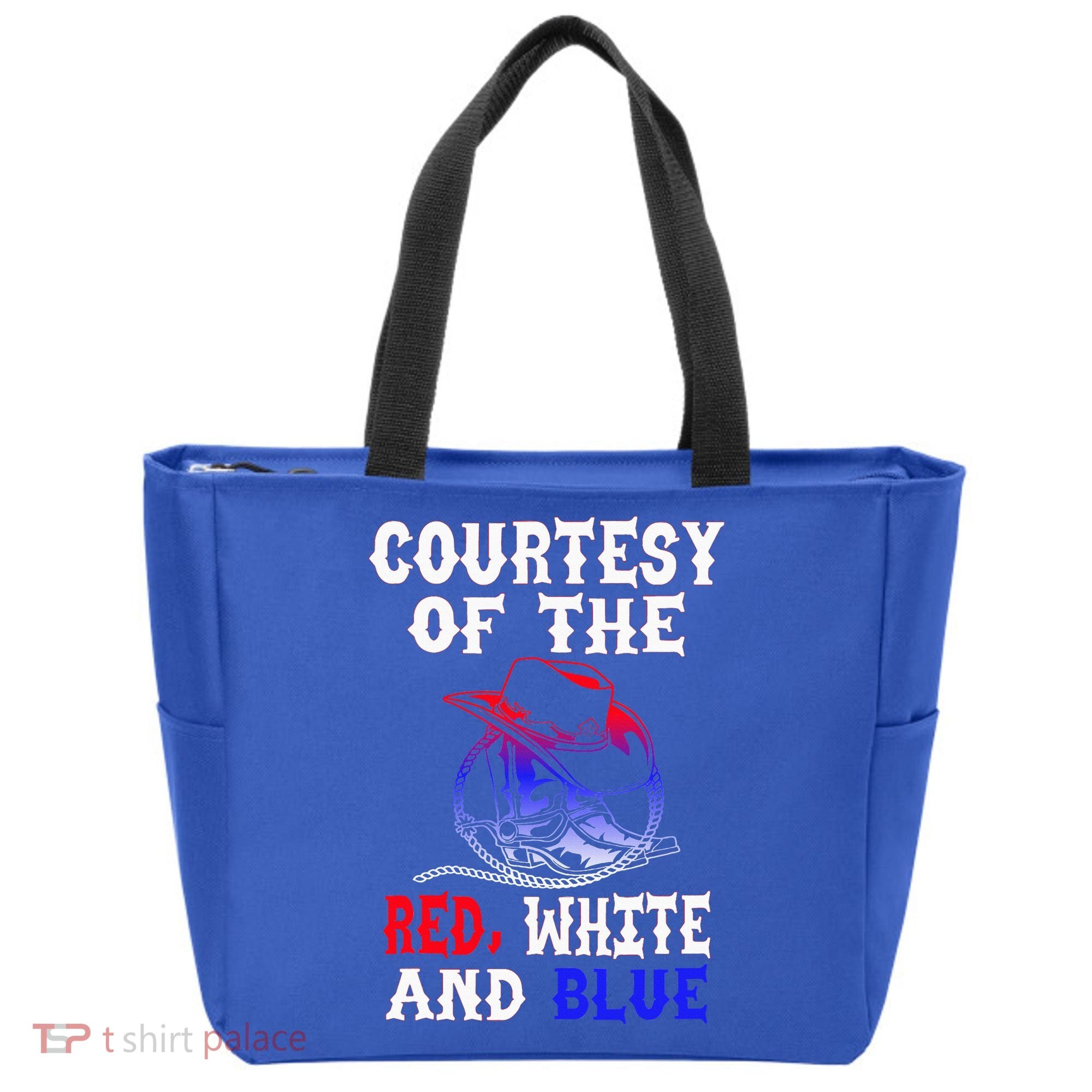 Courtesy Red White And Blue Tote Bag