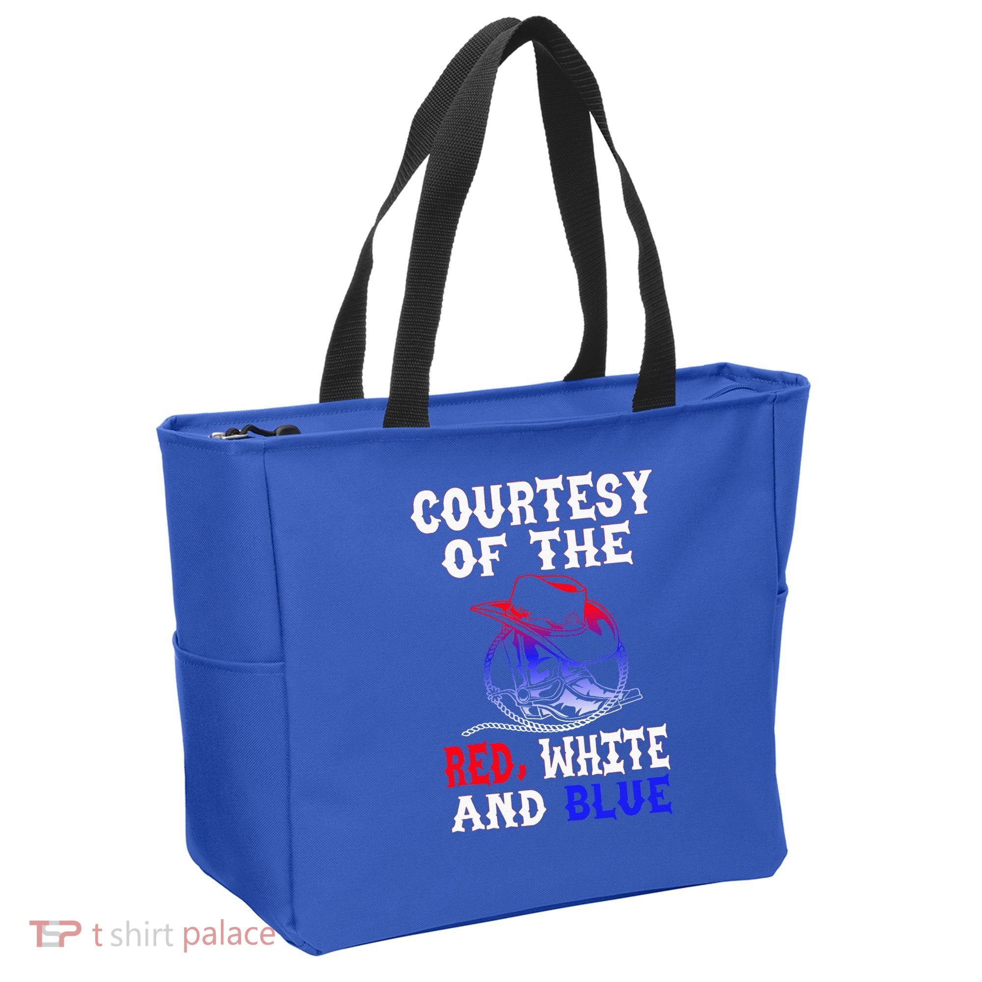 Courtesy Red White And Blue Tote Bag
