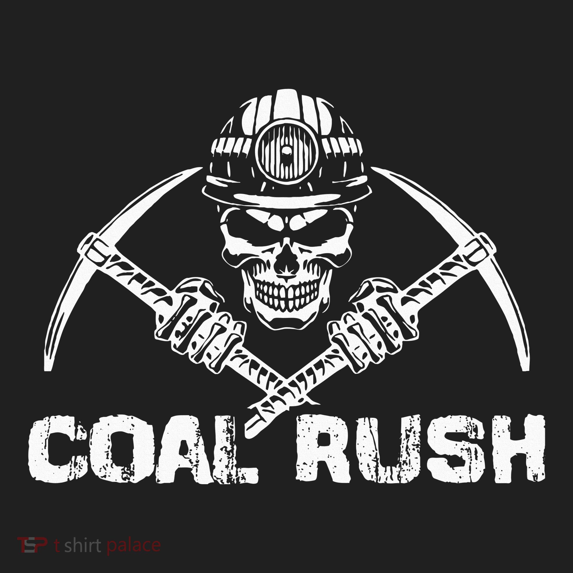 Coal Rush Wv With Skeleton Skull Miner Hard Hat Beanie