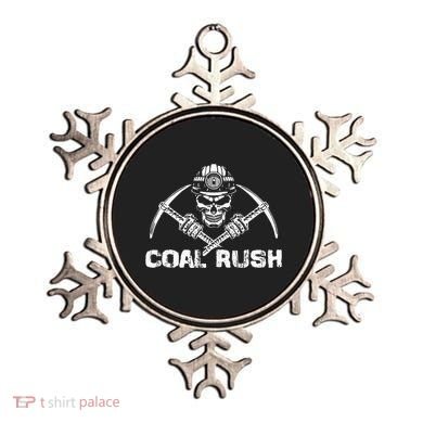 Coal Rush Wv With Skeleton Skull Miner Hard Hat Ornament
