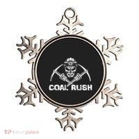 Coal Rush Wv With Skeleton Skull Miner Hard Hat Ornament thumb 0