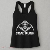 Coal Rush Wv With Skeleton Skull Miner Hard Hat Women's Tank Top thumb 3