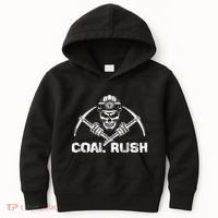 Coal Rush Wv With Skeleton Skull Miner Hard Hat Kids Hoodie thumb 0