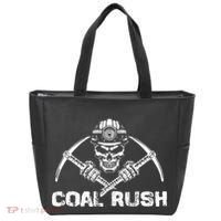 Coal Rush Wv With Skeleton Skull Miner Hard Hat Tote Bag thumb 0