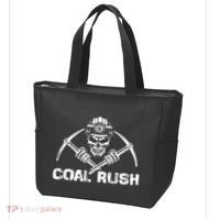 Coal Rush Wv With Skeleton Skull Miner Hard Hat Tote Bag thumb 3