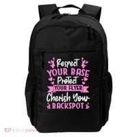 Cheerleading Respect Your Base Protect Your Flyer Cheer Girl Backpack thumb 0