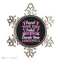 Cheerleading Respect Your Base Protect Your Flyer Cheer Girl Ornament thumb 0