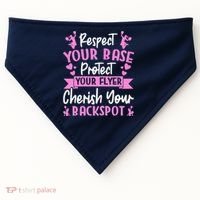 Cheerleading Respect Your Base Protect Your Flyer Cheer Girl USA-Made Doggie Bandana thumb 0