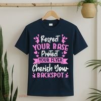 Cheerleading Respect Your Base Protect Your Flyer Cheer Girl T-Shirt thumb 2