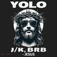 Christian Resurrection Yolo Jk Brb Jesus Beanie thumb 2