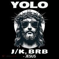 Christian Resurrection Yolo Jk Brb Jesus Women's Hoodie thumb 2