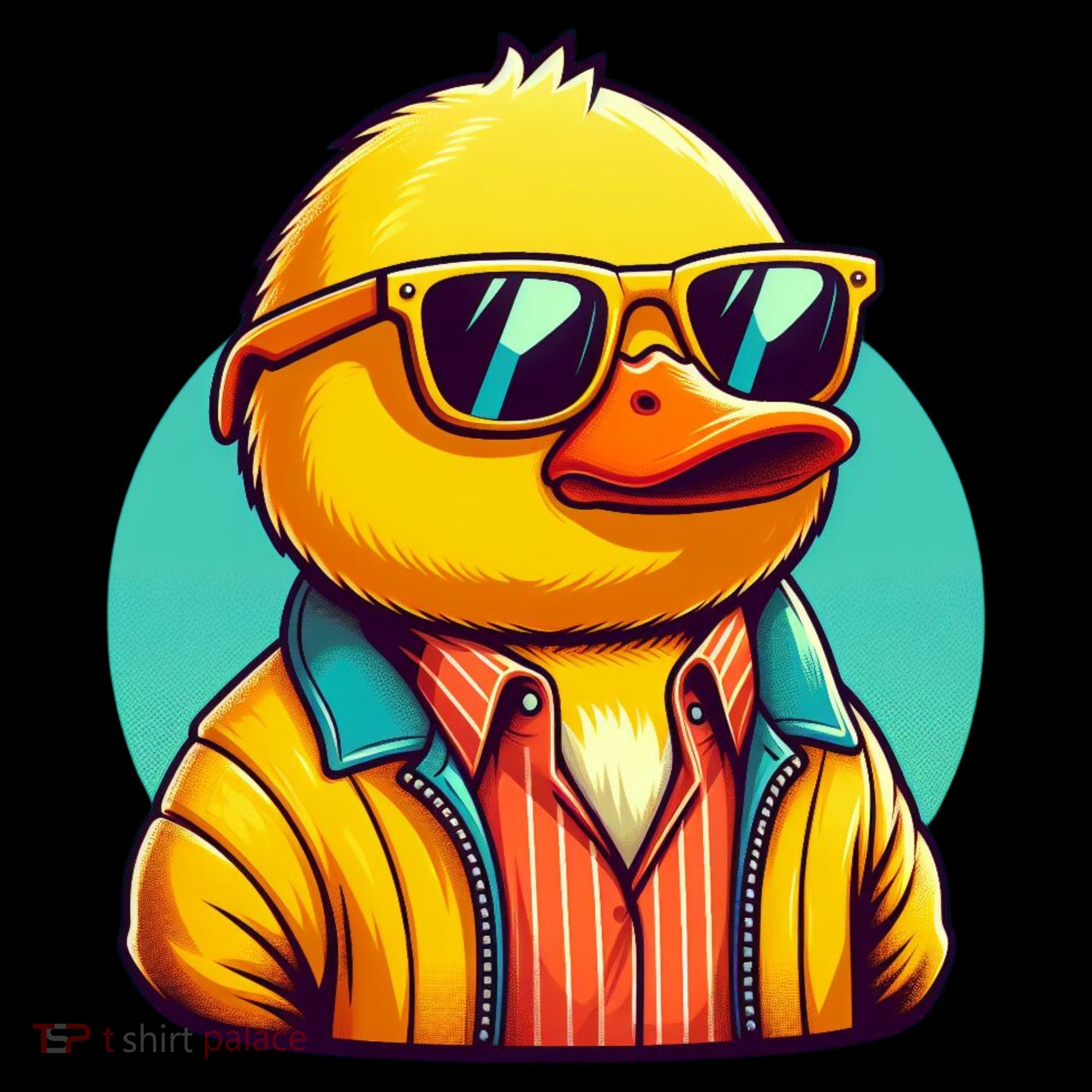 Cool Retro Yellow Duck In Sunglasses 70s 80s 90s Funny Duck Coffee Mug