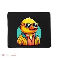 Cool Retro Yellow Duck In Sunglasses 70s 80s 90s Funny Duck Mousepad thumb 0