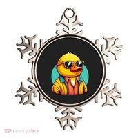 Cool Retro Yellow Duck In Sunglasses 70s 80s 90s Funny Duck Ornament thumb 0