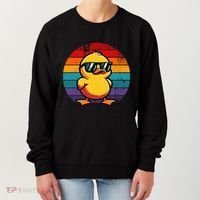 Cool Retro Yellow Duck In Sunglasses 70s 80s 90s Women's Sweatshirt thumb 0