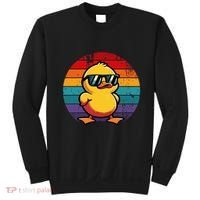 Cool Retro Yellow Duck In Sunglasses 70s 80s 90s Sweatshirt thumb 0