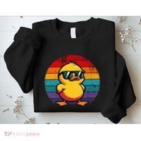 Cool Retro Yellow Duck In Sunglasses 70s 80s 90s Sweatshirt thumb 2