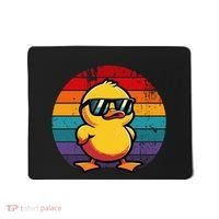 Cool Retro Yellow Duck In Sunglasses 70s 80s 90s Mousepad thumb 0
