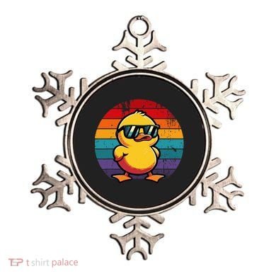 Cool Retro Yellow Duck In Sunglasses 70s 80s 90s Ornament