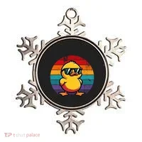 Cool Retro Yellow Duck In Sunglasses 70s 80s 90s Ornament thumb 0