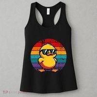 Cool Retro Yellow Duck In Sunglasses 70s 80s 90s Women's Tank Top thumb 3