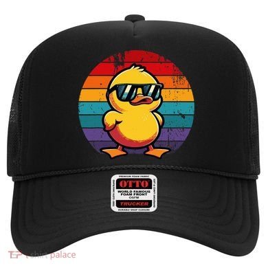 Cool Retro Yellow Duck In Sunglasses 70s 80s 90s Hat