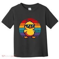 Cool Retro Yellow Duck In Sunglasses 70s 80s 90s Toddler T-Shirt thumb 0