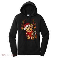 Christmas Reindeer Yorkie Classic Women's Hoodie thumb 0