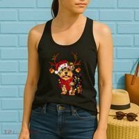 Christmas Reindeer Yorkie Classic Women's Tank Top thumb 2