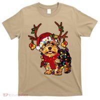 Christmas Reindeer Yorkie Classic T-Shirt thumb 0