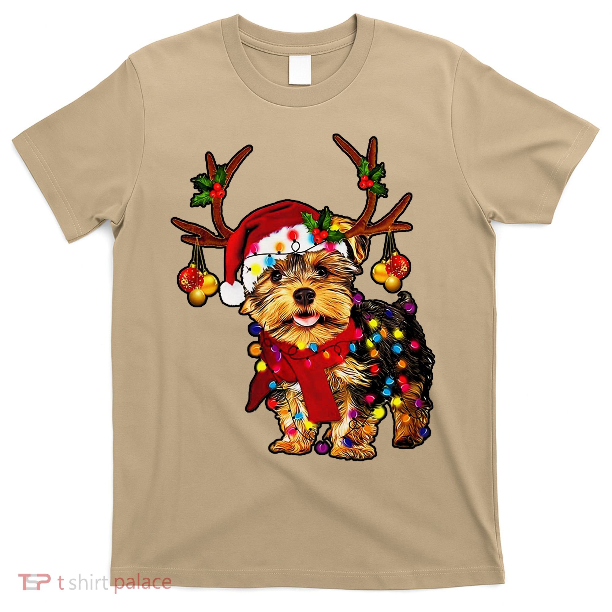 Christmas Reindeer Yorkie Classic T-Shirt