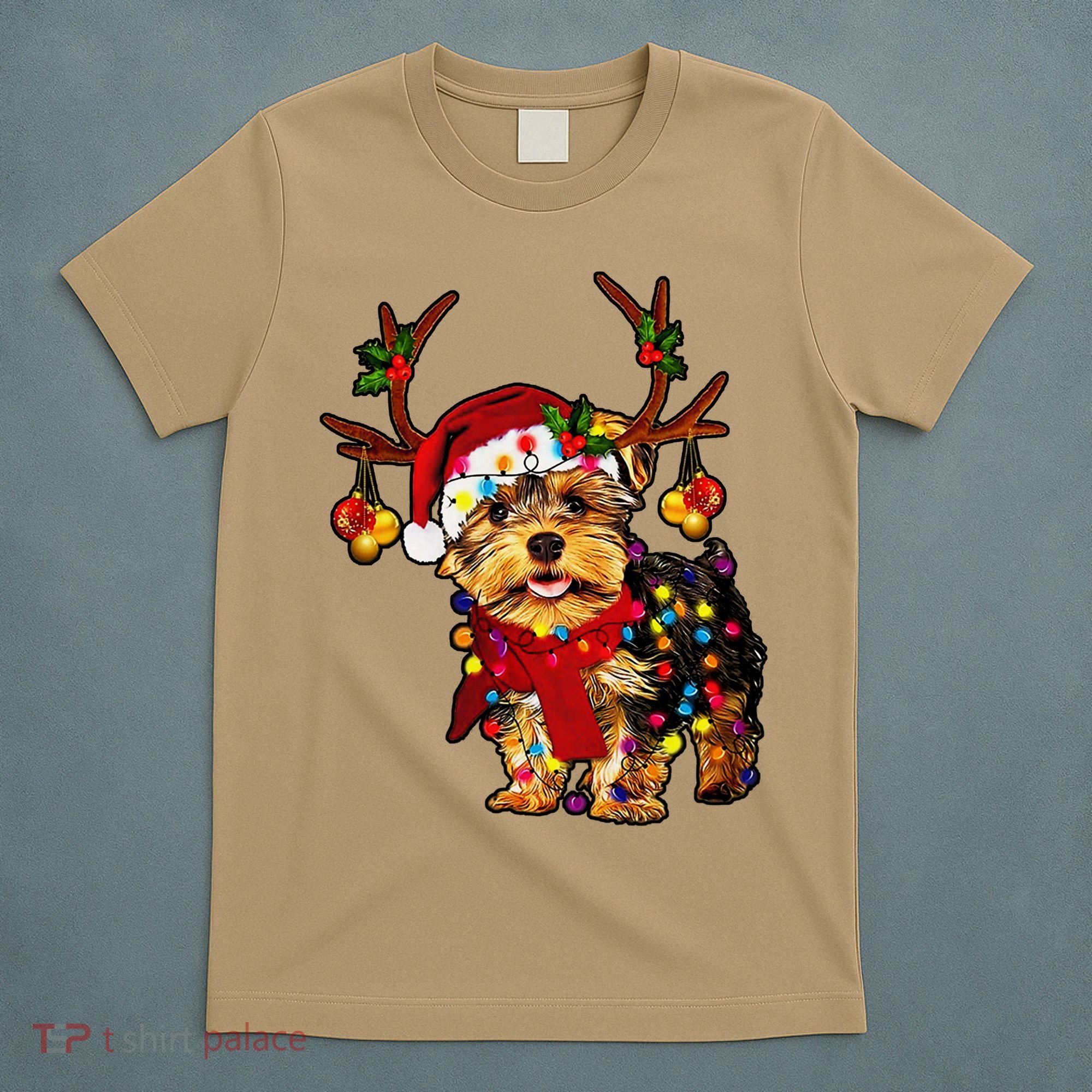 Christmas Reindeer Yorkie Classic T-Shirt