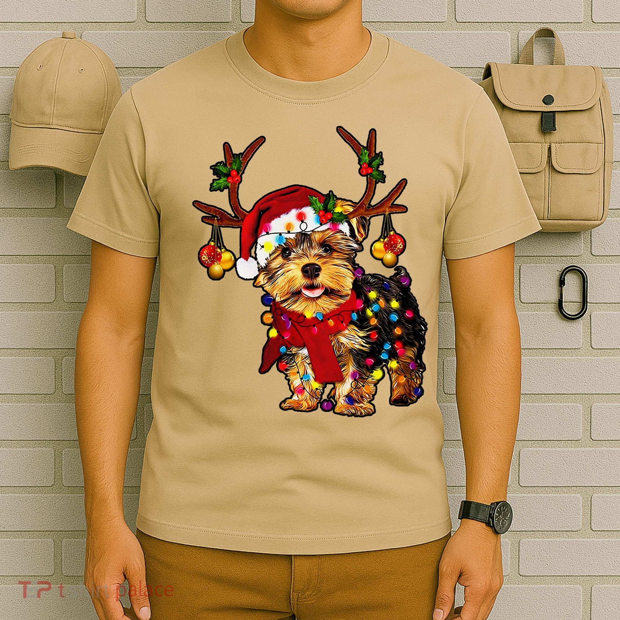 Christmas Reindeer Yorkie Classic T-Shirt