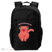 Crying Cat I should Be Sleeping Backpack thumb 0