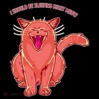 Crying Cat I should Be Sleeping Backpack thumb 2