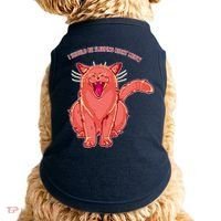 Crying Cat I should Be Sleeping Doggie Tank thumb 0